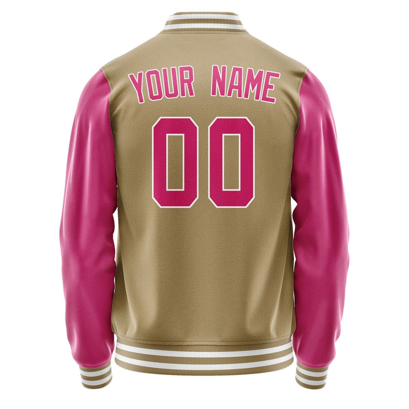Custom Light Khaki Pink Jacket JA2525132518B31813
