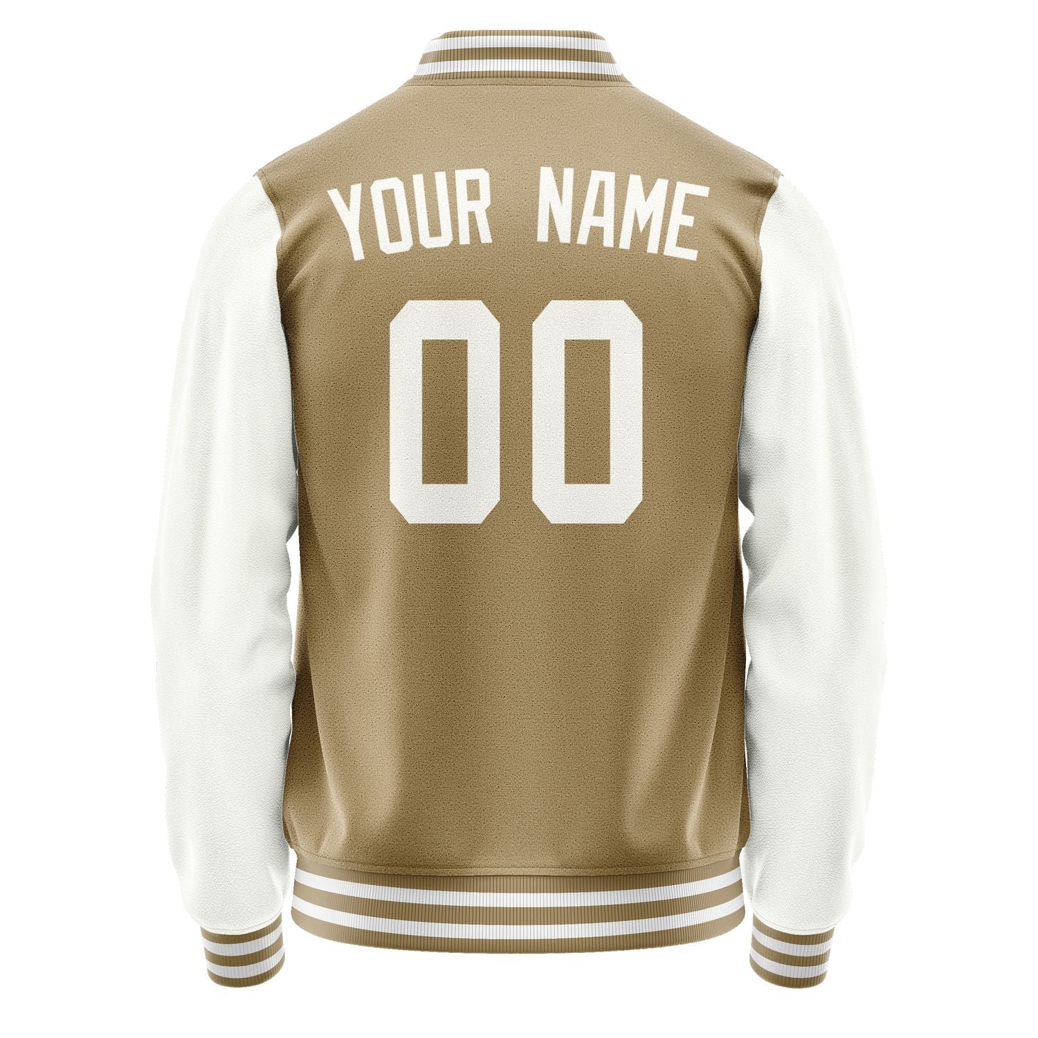 Custom Light Khaki White Jacket JA2525182518B31818
