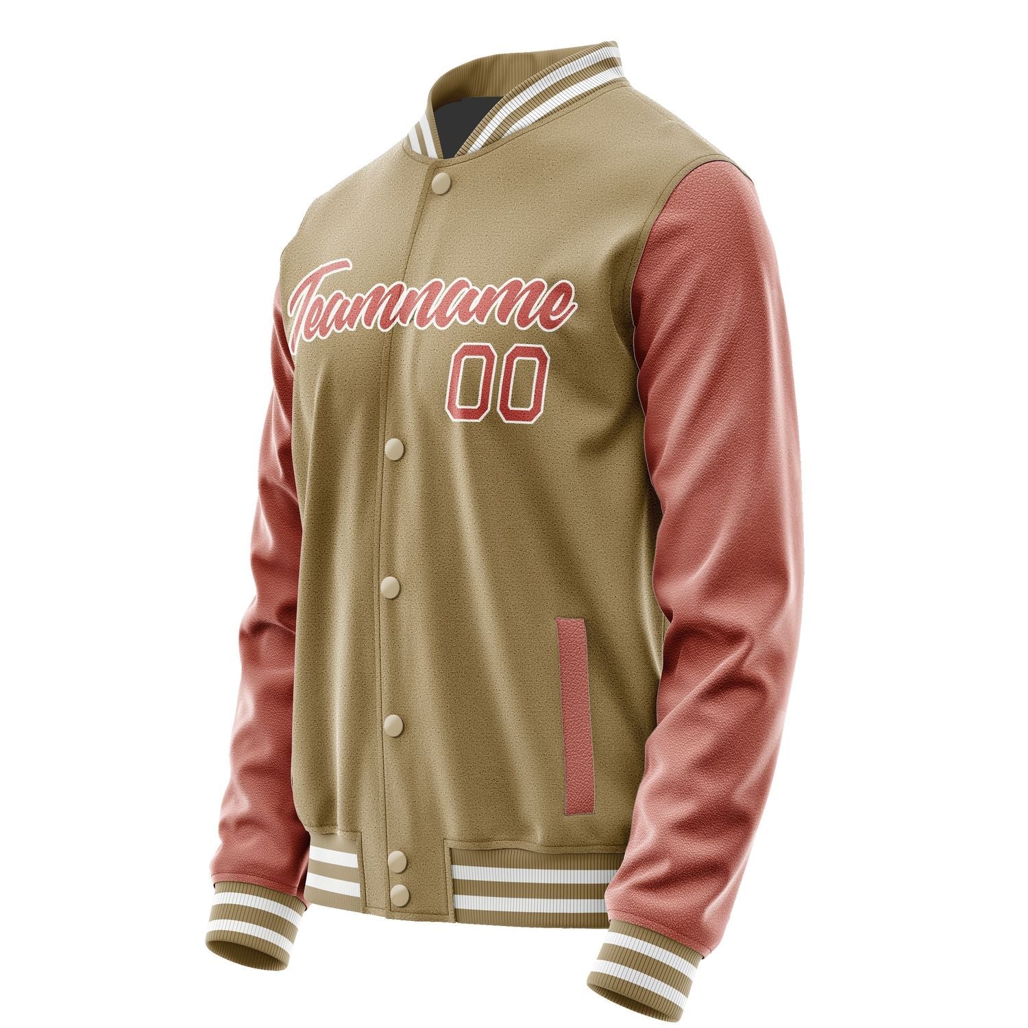 Custom Light Khaki Copper Rose Jacket JA2525292517B21729