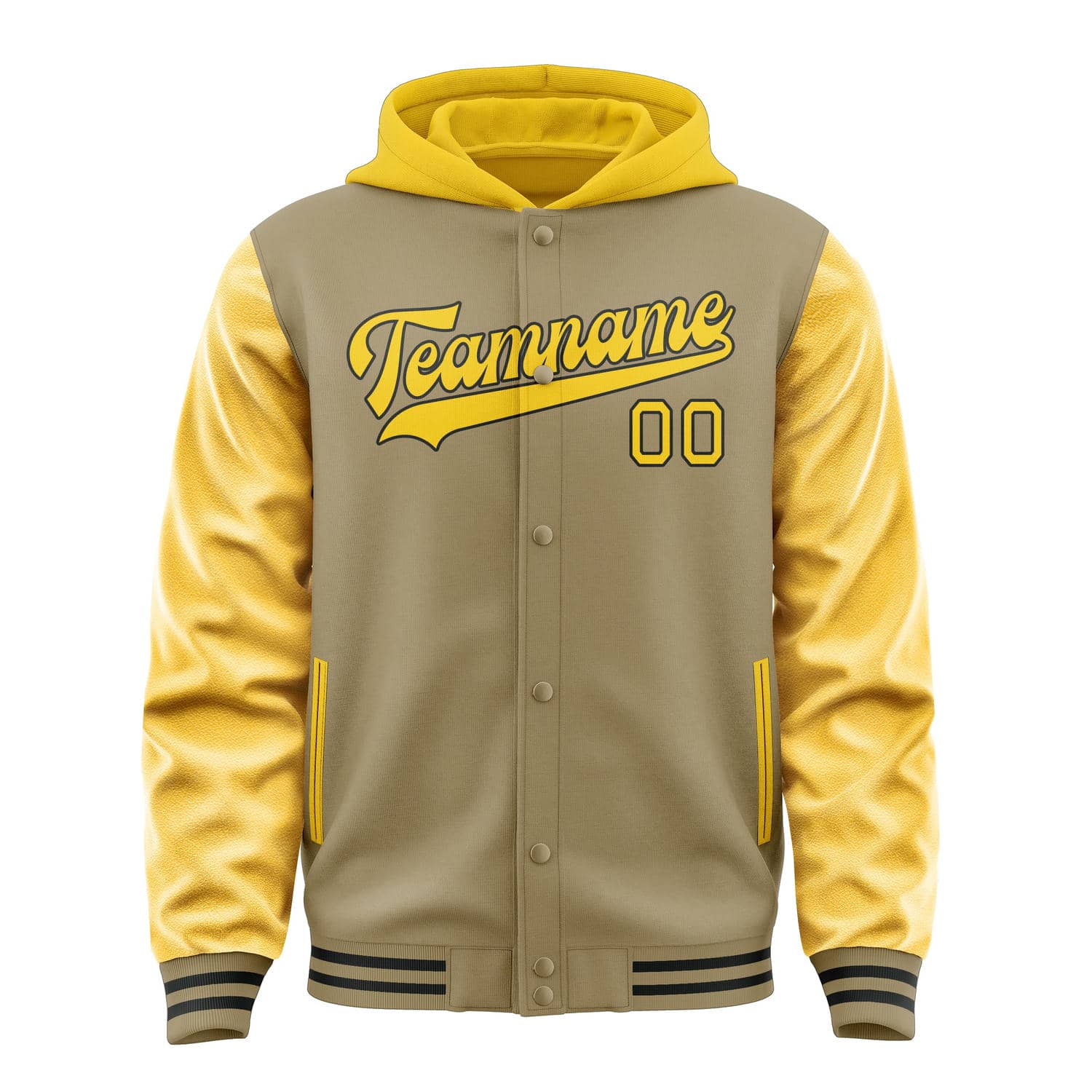 Custom Light Khaki Gold Jacket