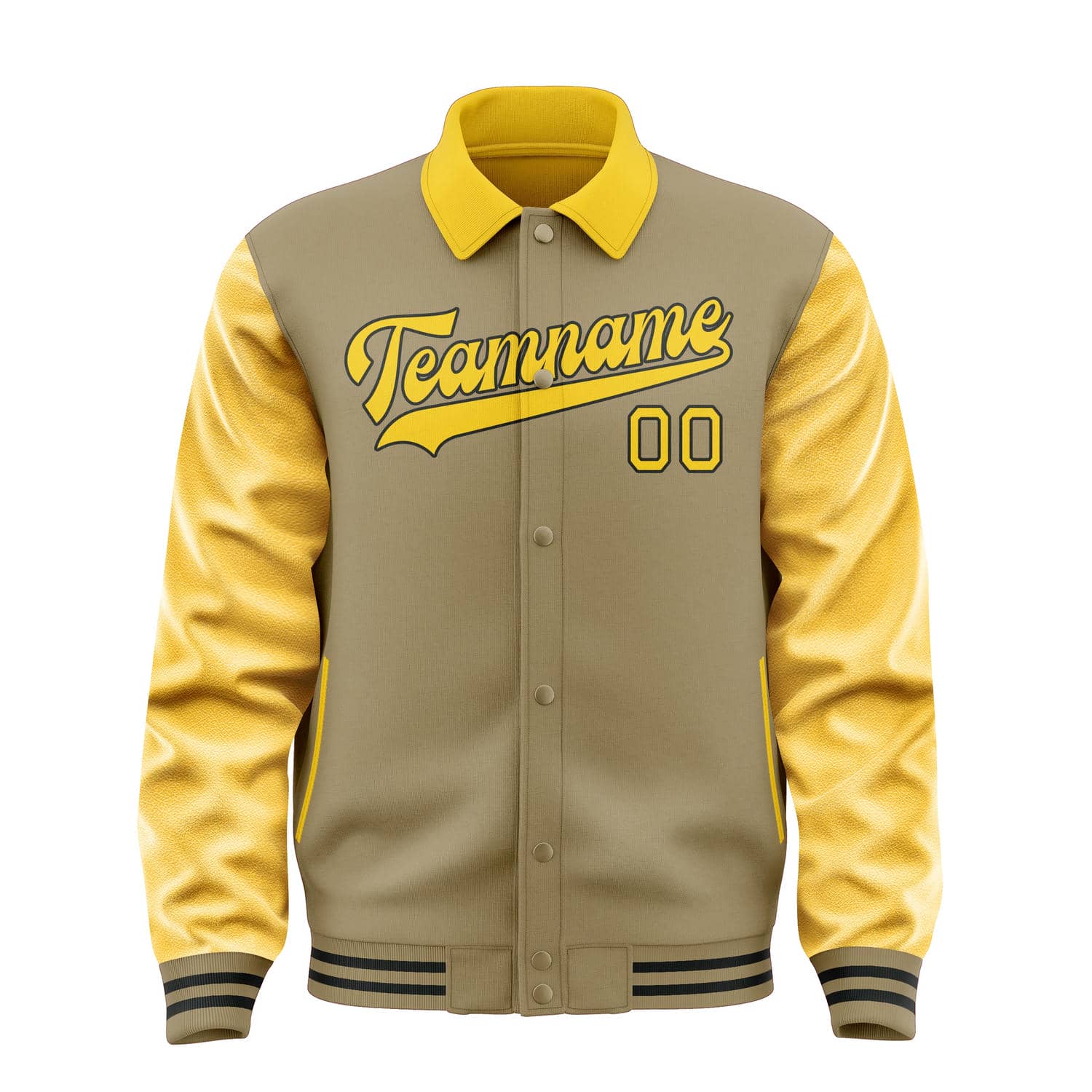 Custom Light Khaki Gold Jacket