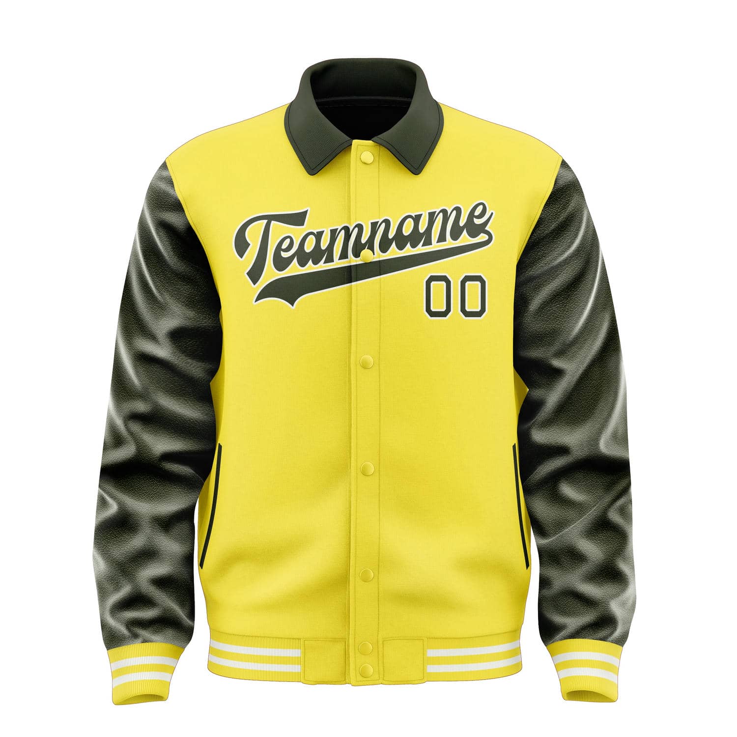 Custom Light Yellow Olive Jacket