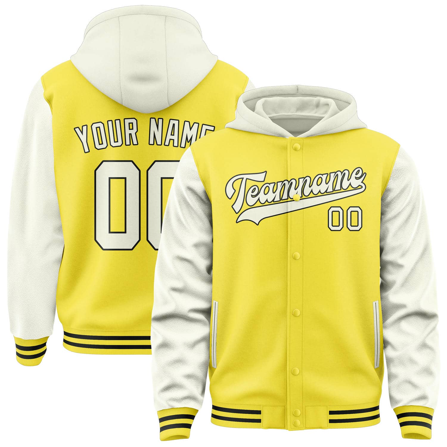 Custom Light Yellow Cream Jacket