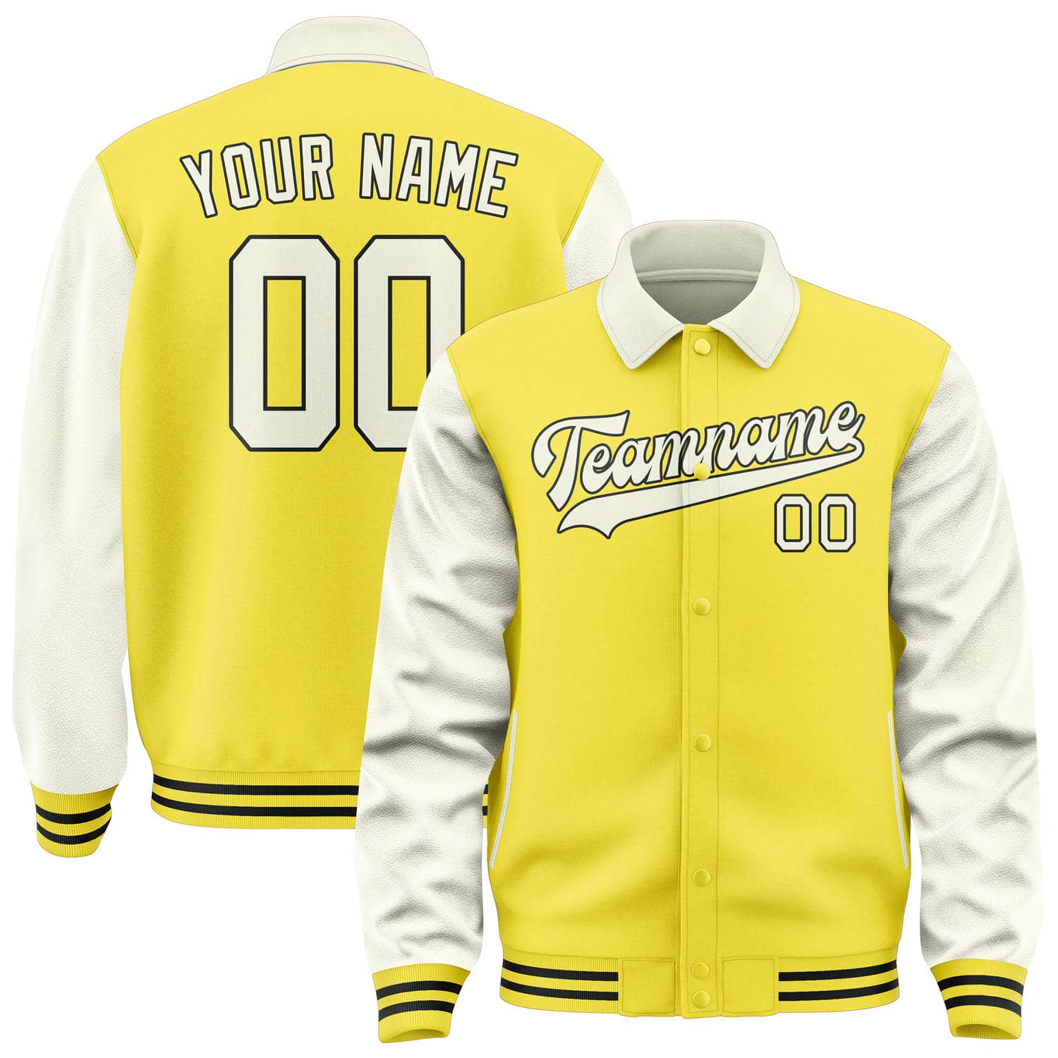 Custom Light Yellow Cream Jacket