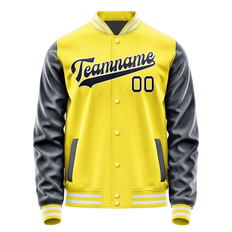 Custom Light Yellow Navy Jacket JA2626112618B31811