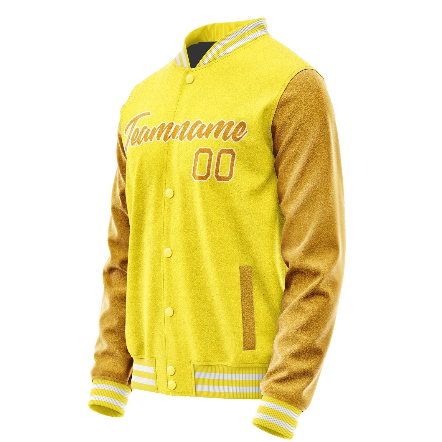 Custom Light Yellow Yellow Jacket JA2626192618B21819