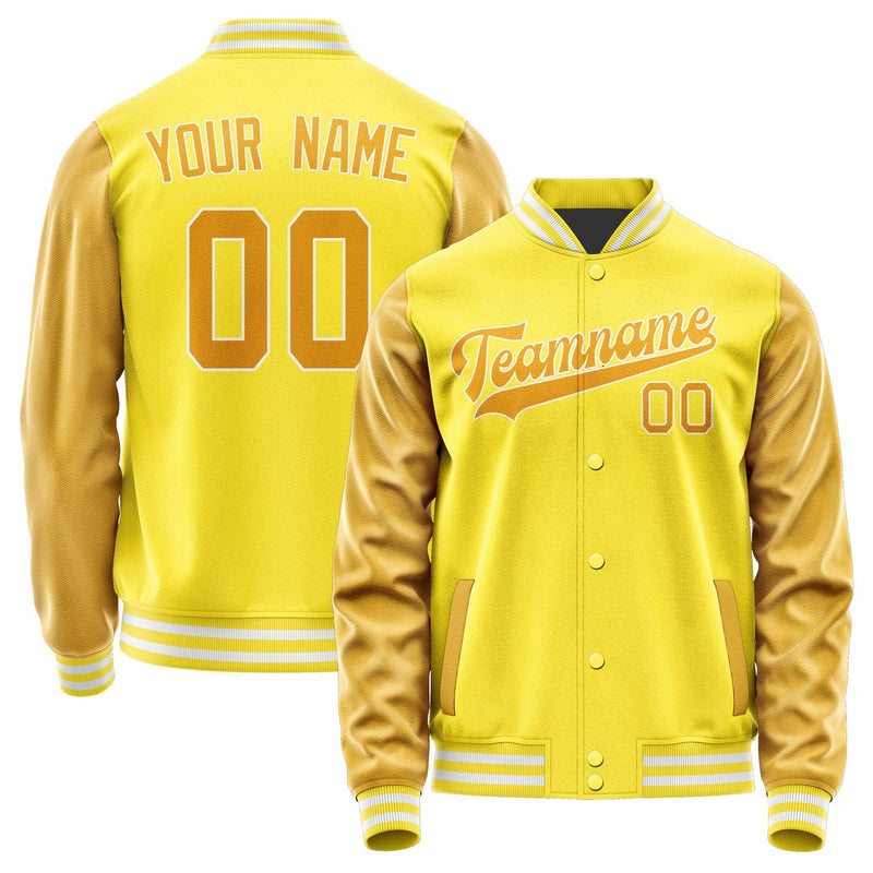Custom Light Yellow Yellow Jacket JA2626192618B31819