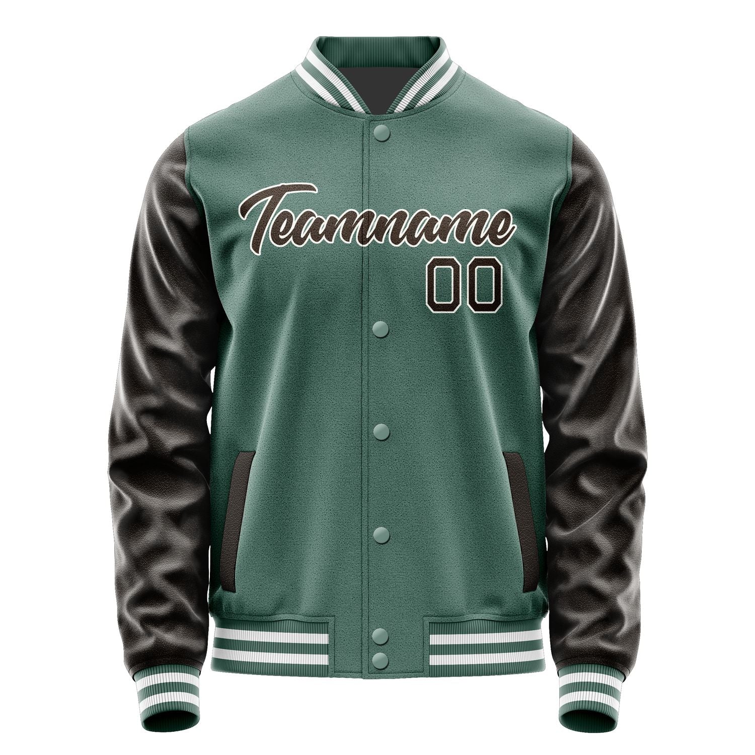 Custom Blue Green Brown Jacket JA2727012718B21801