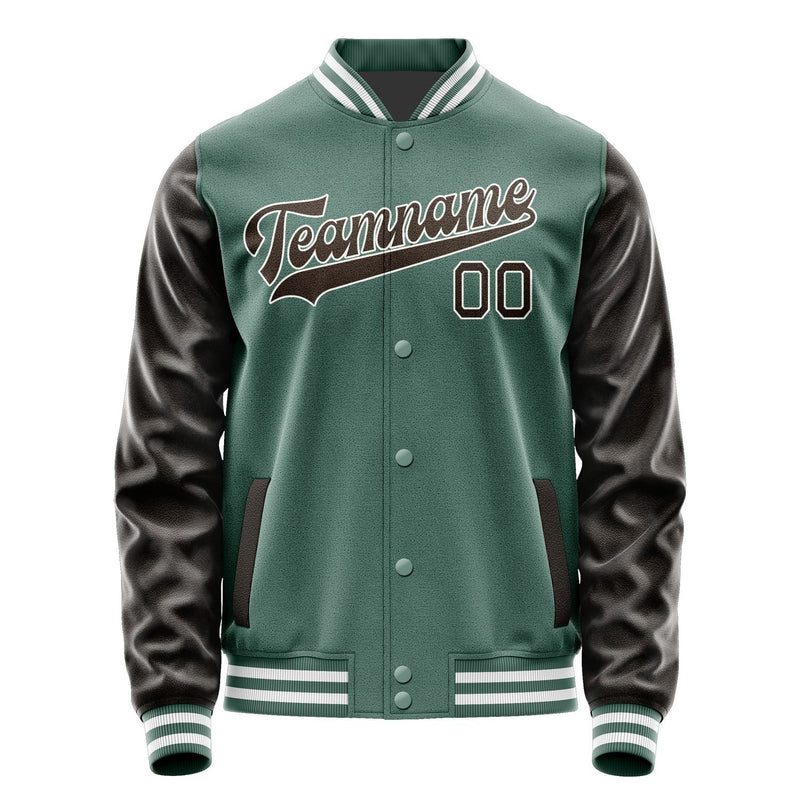 Custom Blue Green Brown Jacket JA2727012718B31801