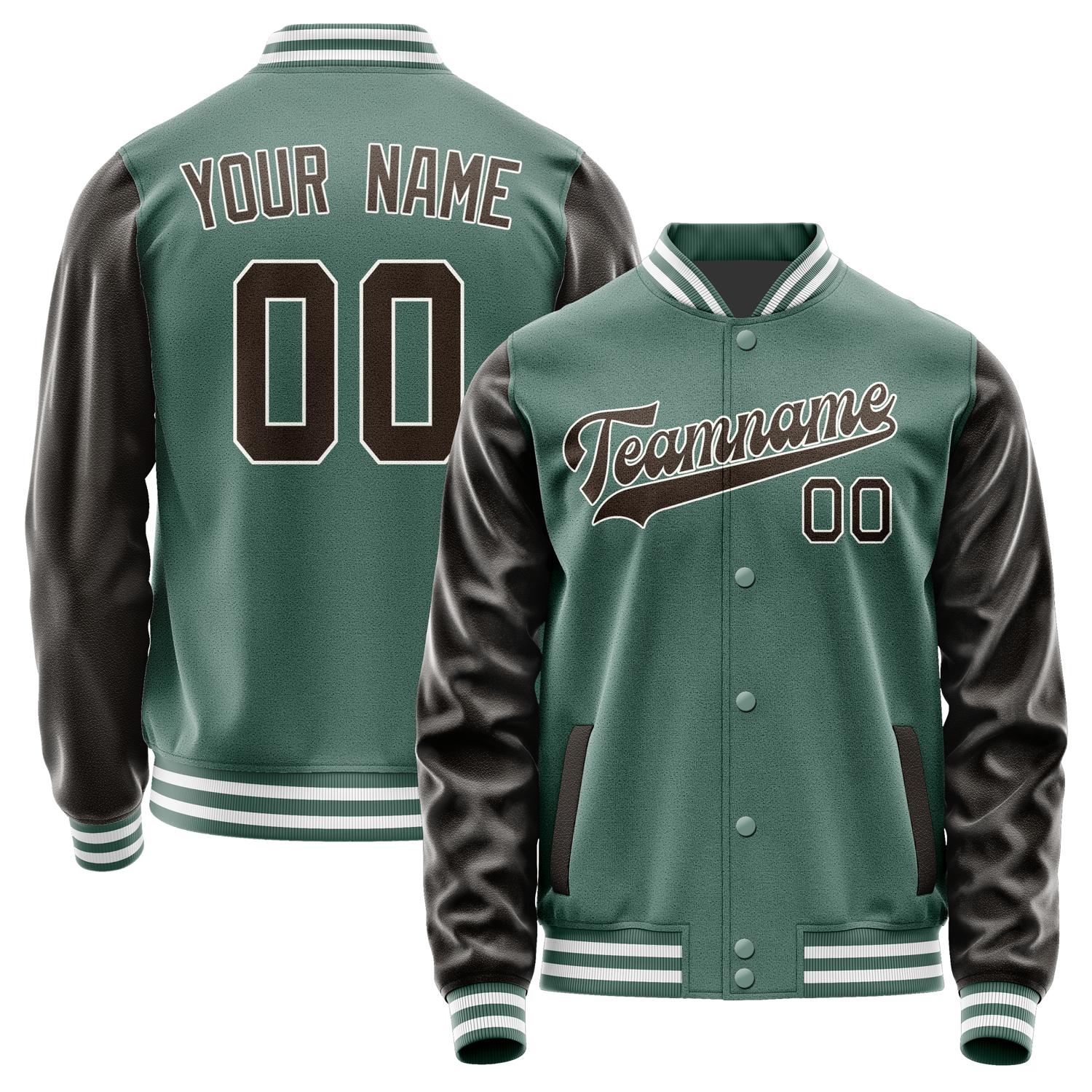 Custom Blue Green Brown Jacket JA2727012718B31801