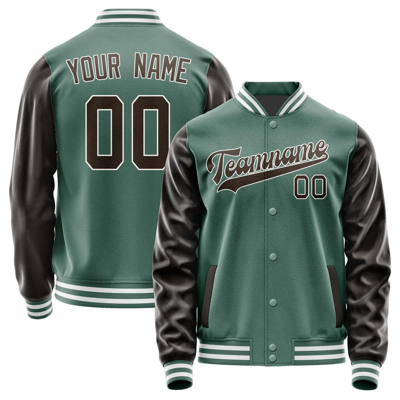 Custom Blue Green Brown Jacket JA2727012718B31801