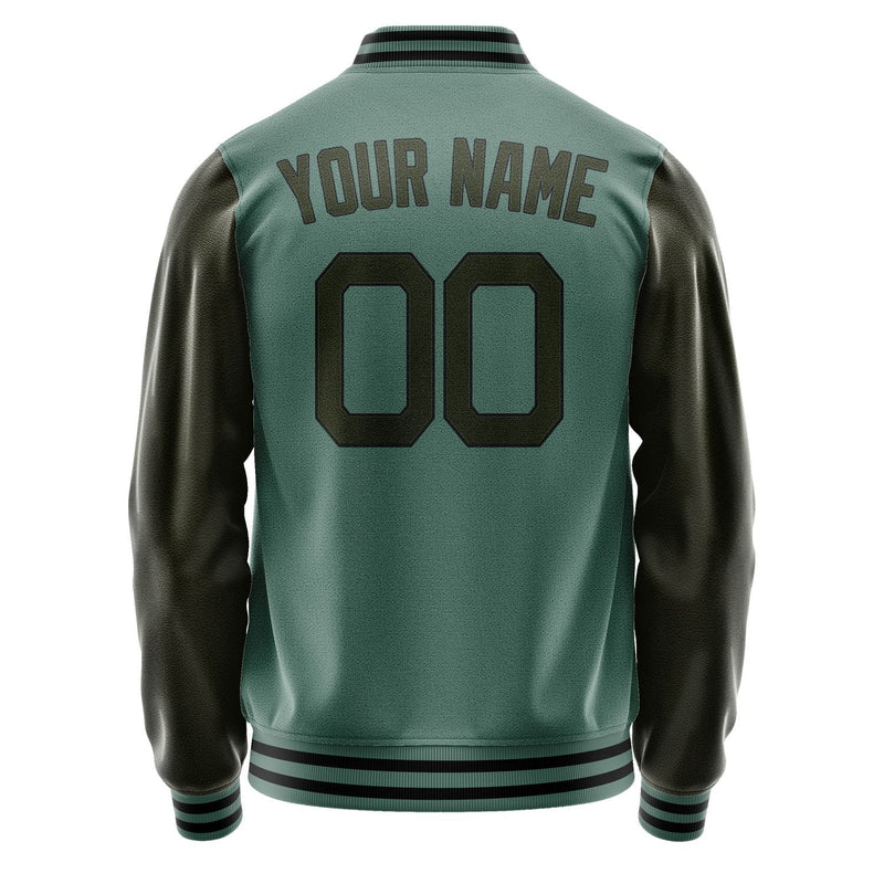 Custom Blue Green Olive Jacket JA2727022717B21702