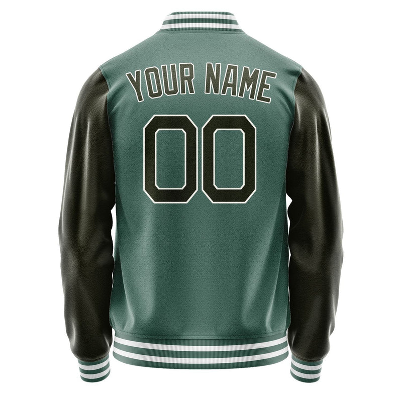 Custom Blue Green Olive Jacket JA2727022718B21802