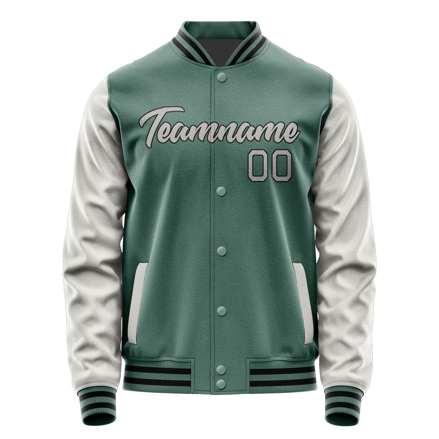 Custom Blue Green Gray Jacket JA2727042717B21704