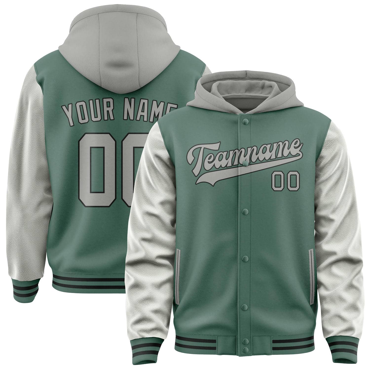 Custom Blue Green Gray Jacket
