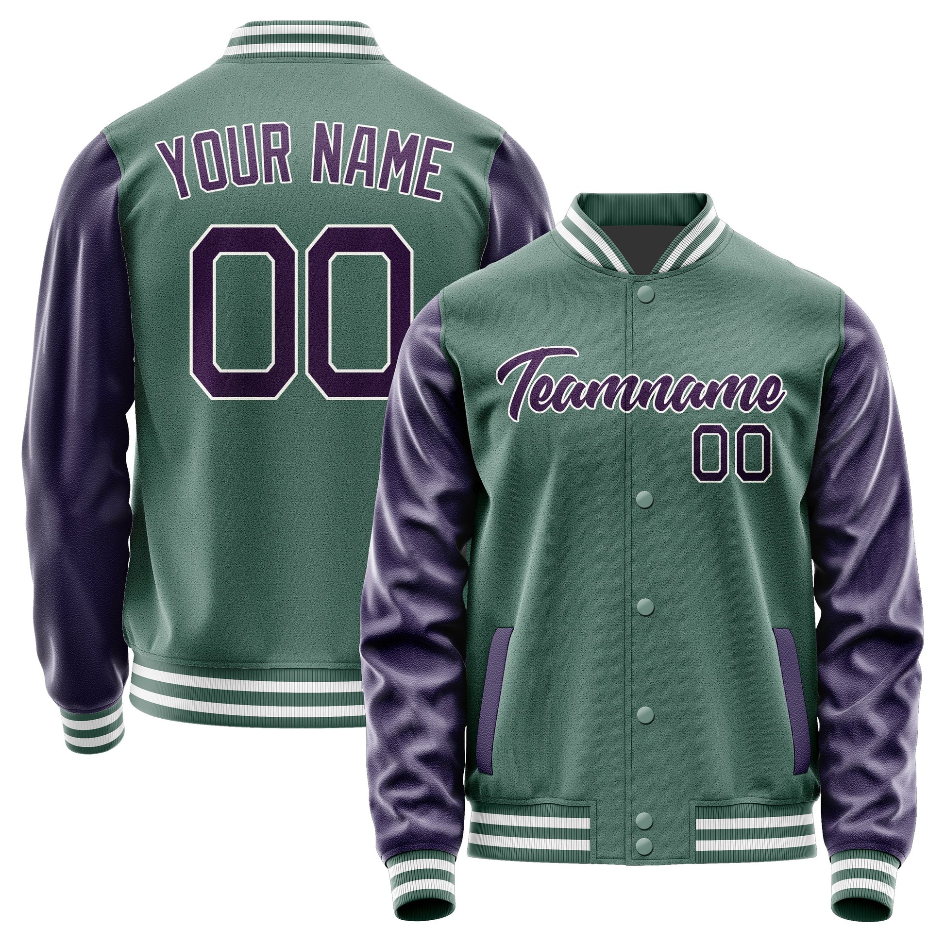 Custom Blue Green Purple Jacket JA2727072718B21807