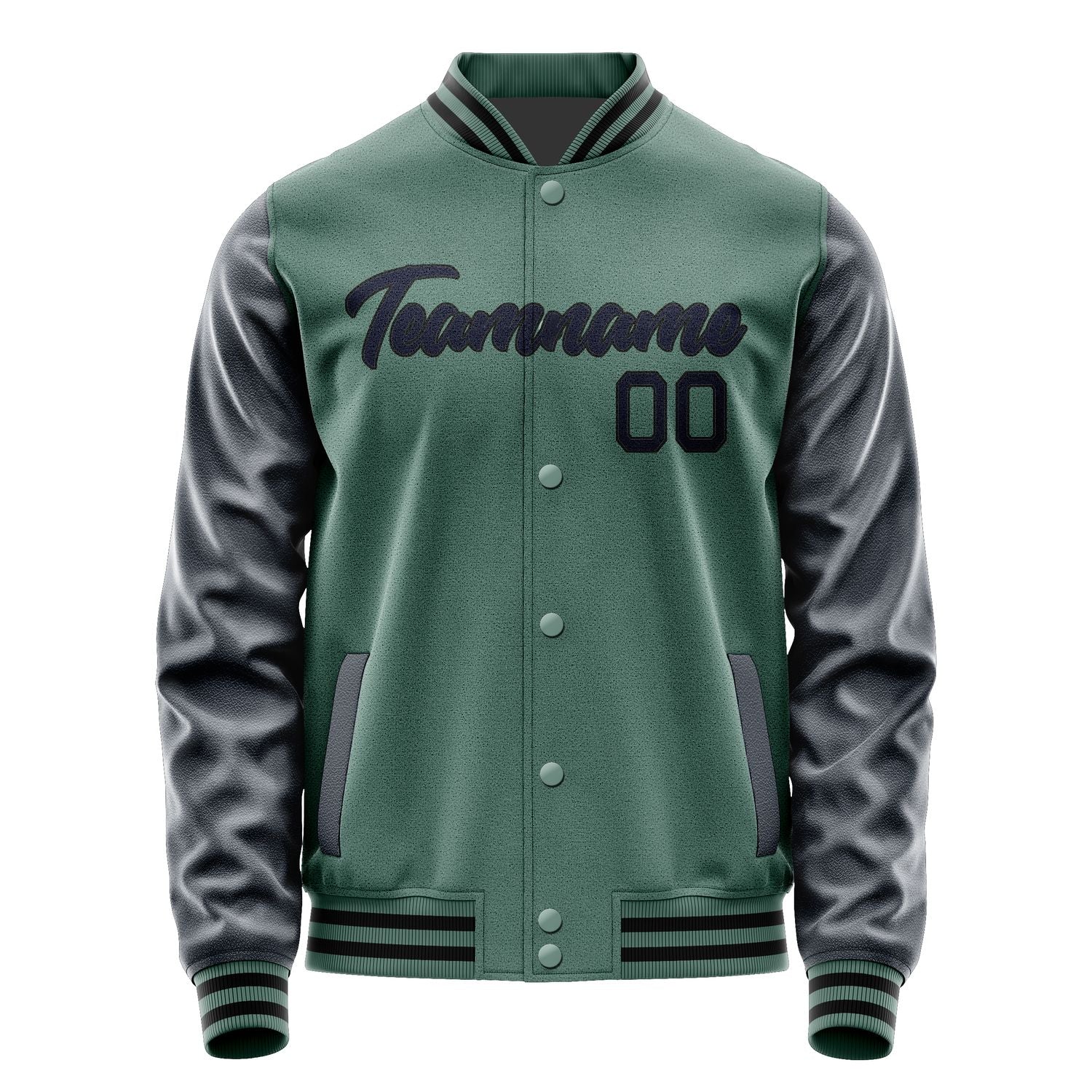 Custom Blue Green Navy Jacket JA2727112717B21711