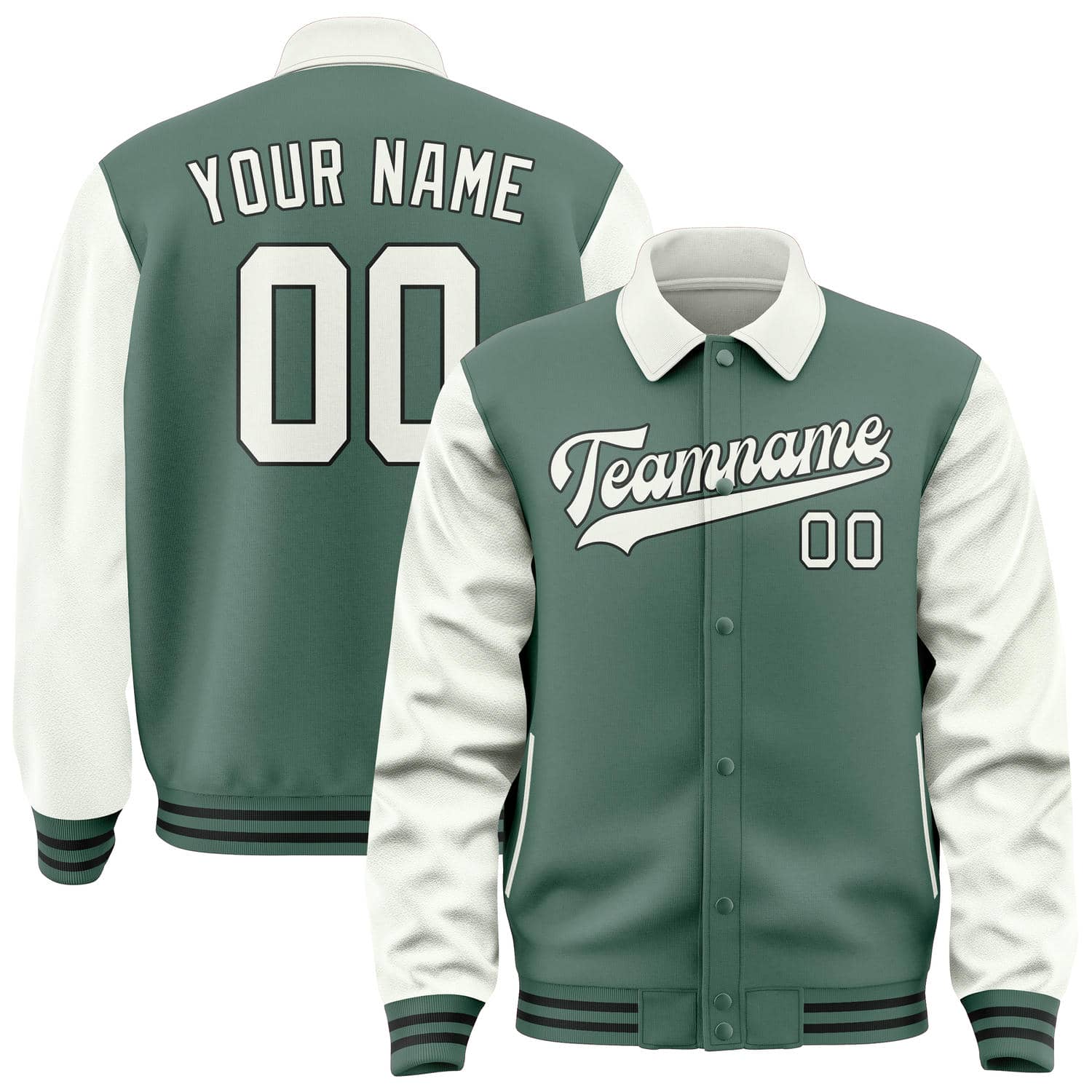 Custom Blue Green White Jacket