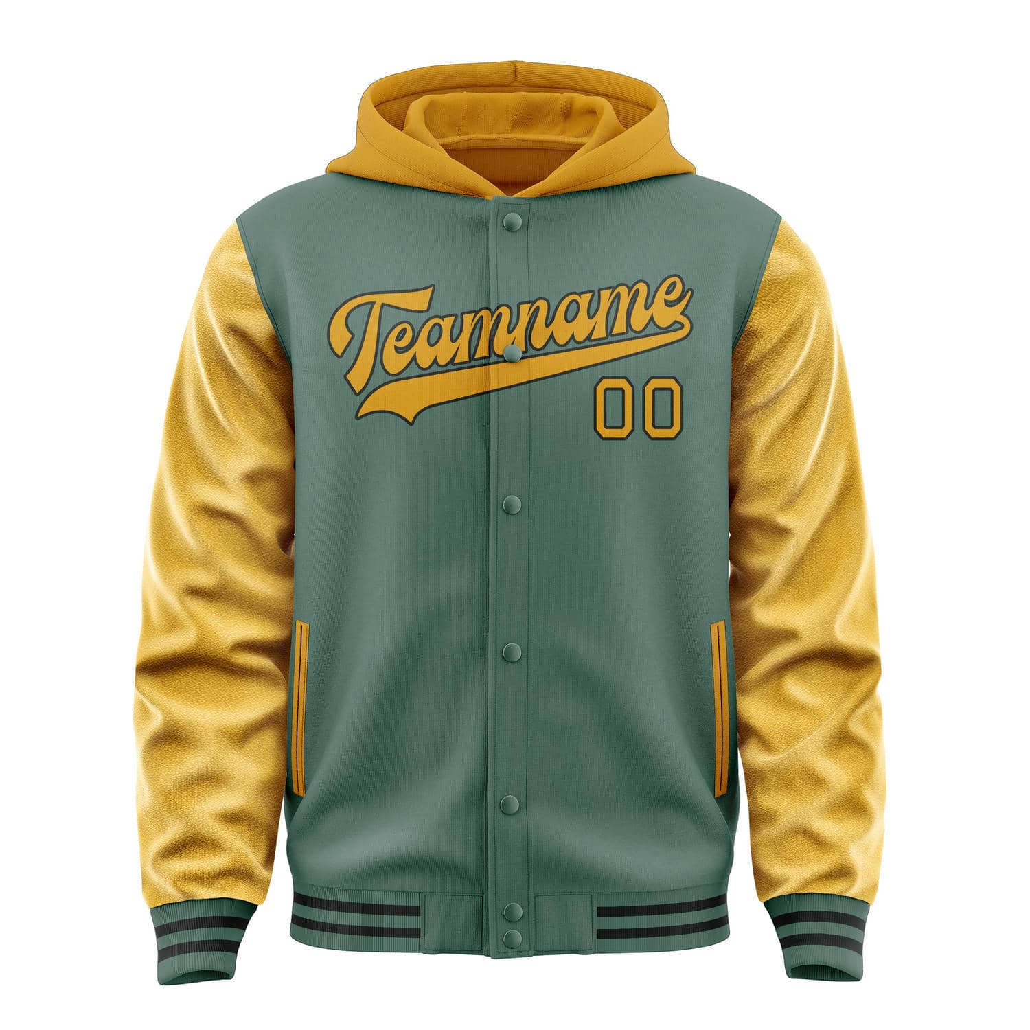 Custom Blue Green Yellow Jacket