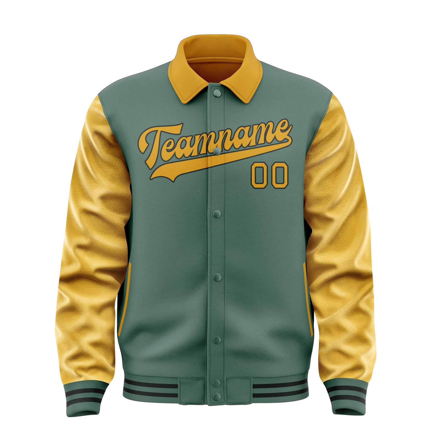 Custom Blue Green Yellow Jacket