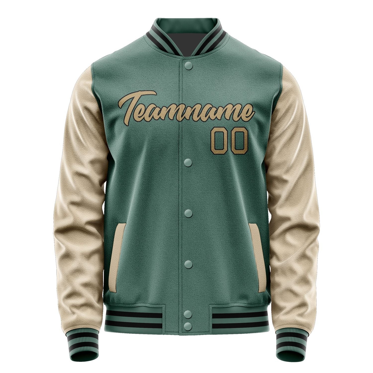 Custom Blue Green Light Khaki Jacket JA2727252717B21725