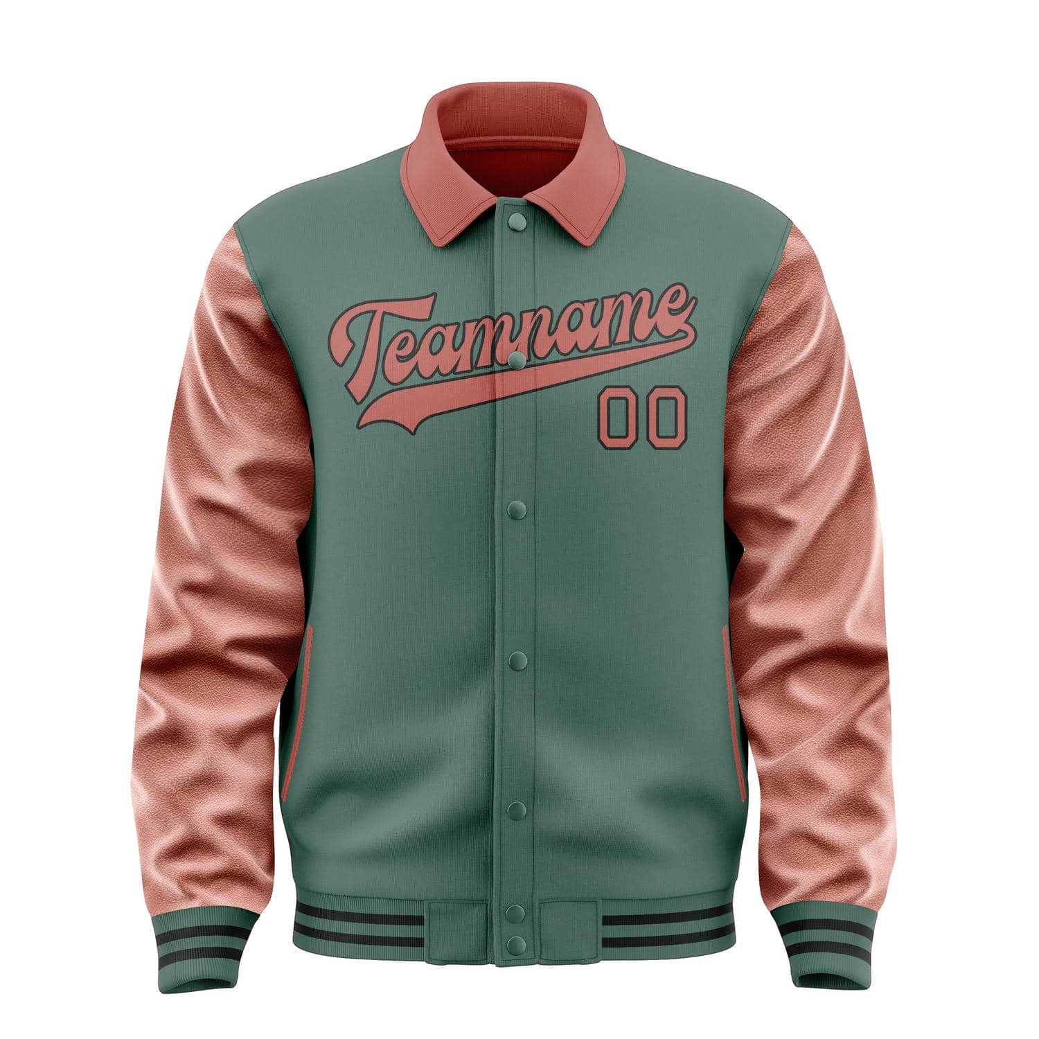 Custom Blue Green Copper Rose Jacket