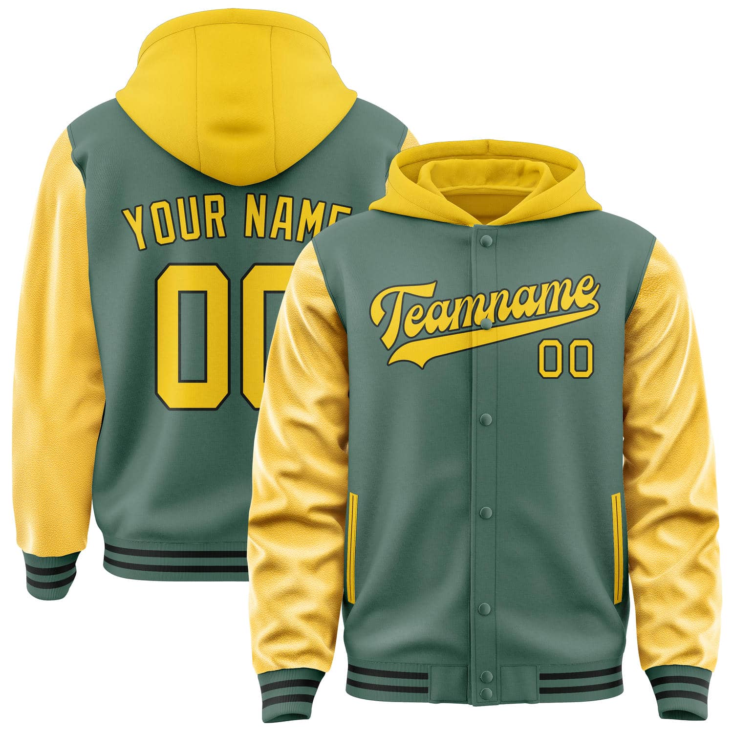 Custom Blue Green Gold Jacket