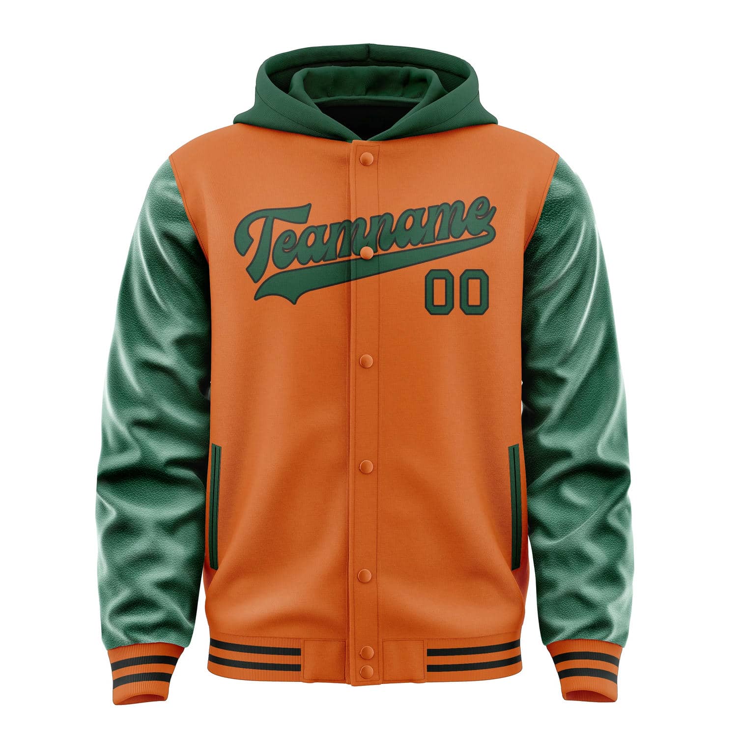 Custom Orange Green Jacket