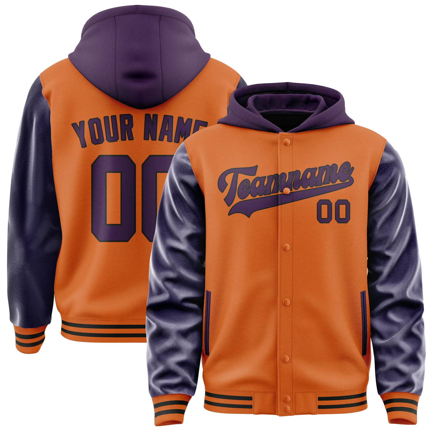 Custom Orange Purple Jacket