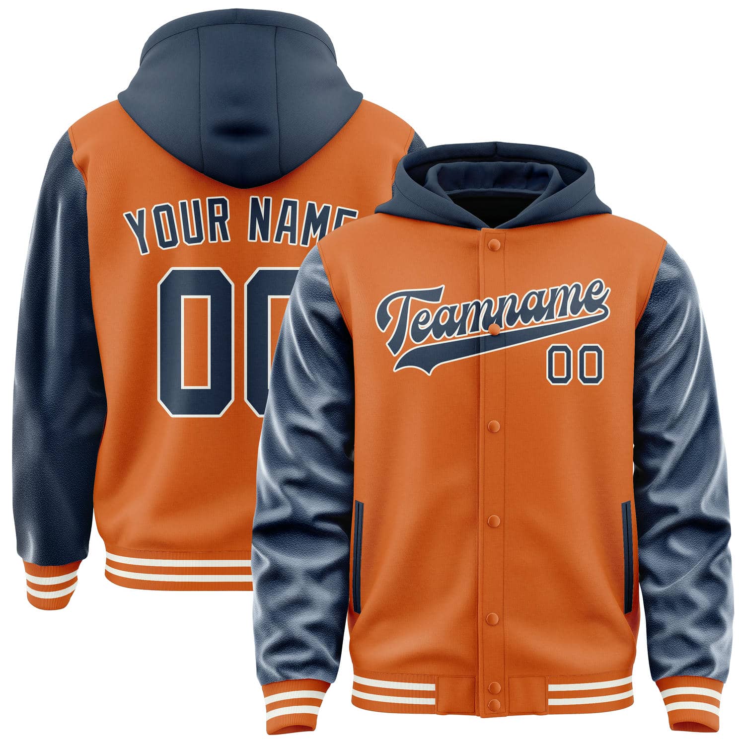 Custom Orange Blue Jacket