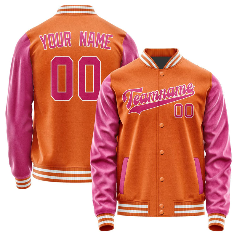 Custom Orange Pink Jacket JA2828132818B31813
