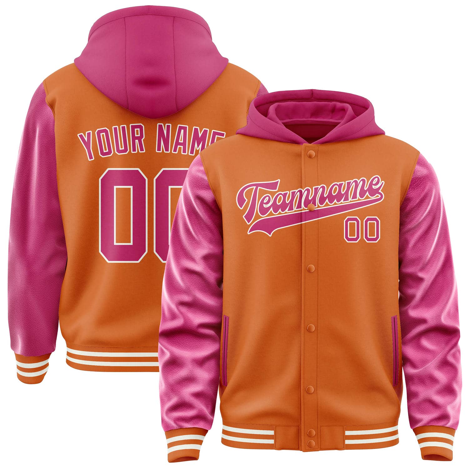 Custom Orange Pink Jacket