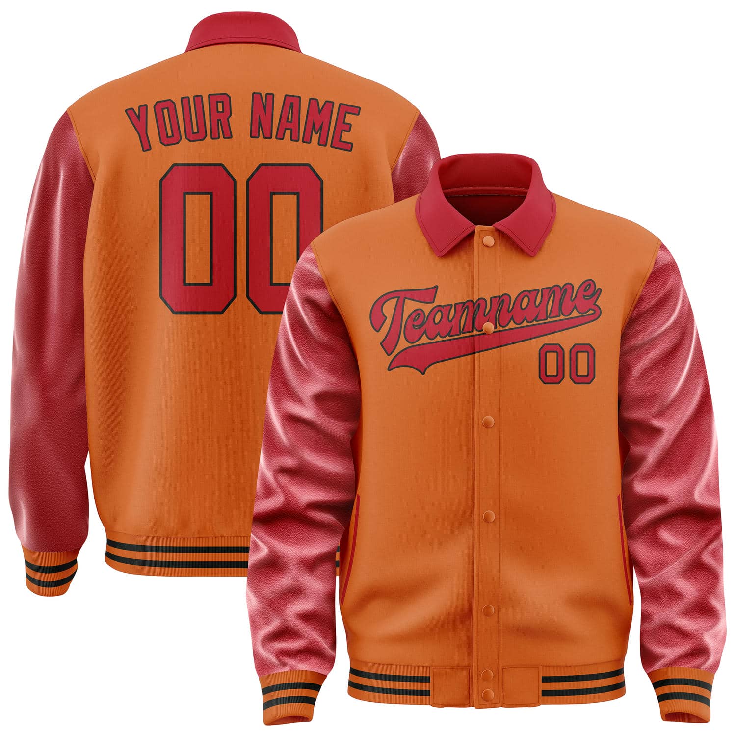 Custom Orange Red Jacket