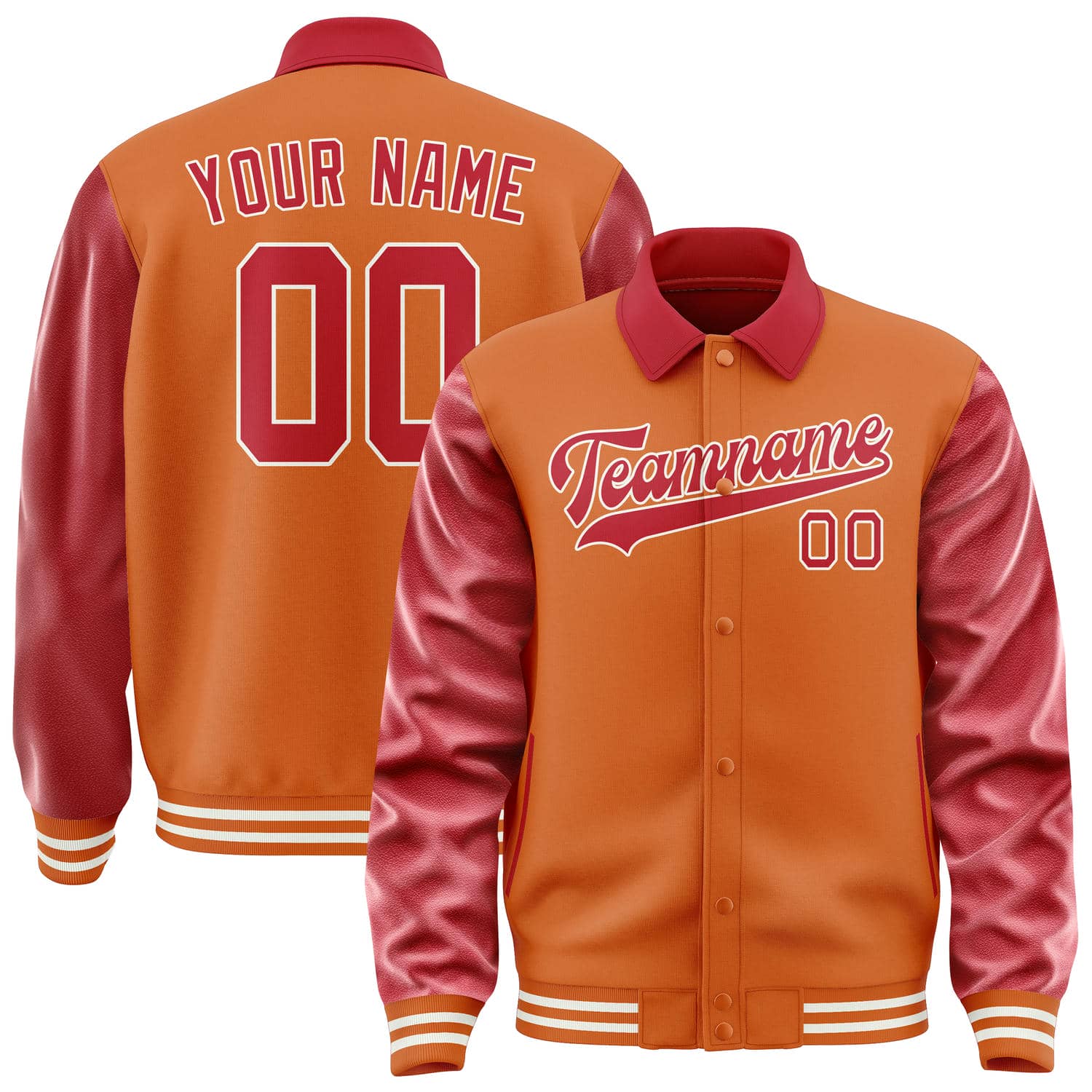 Custom Orange Red Jacket