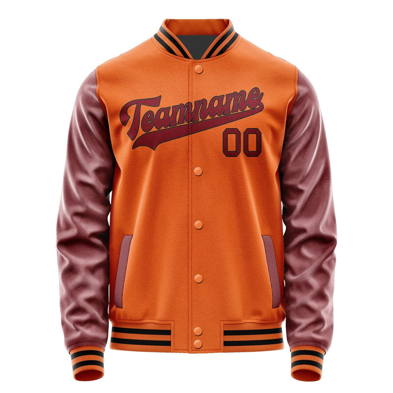 Custom Orange Crimson Red Jacket JA2828152817B31715