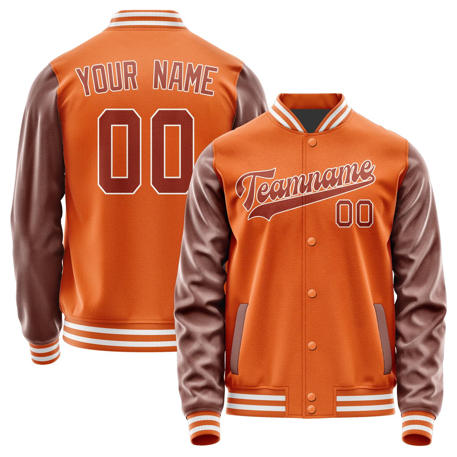 Custom Orange Coral Red Jacket JA2828162818B31816