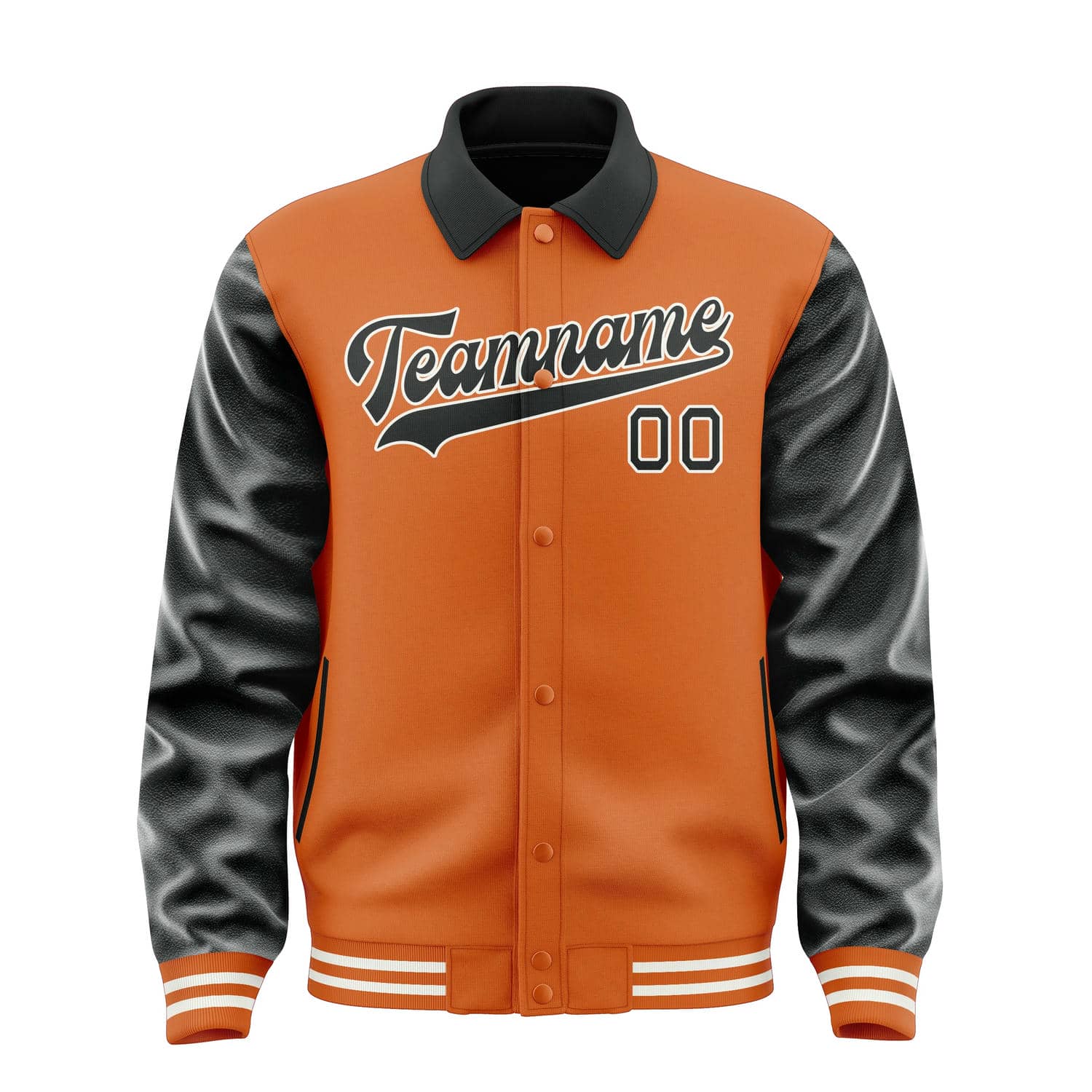 Custom Orange Black Jacket