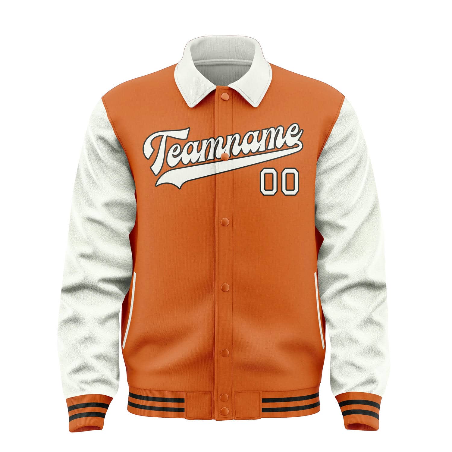 Custom Orange White Jacket