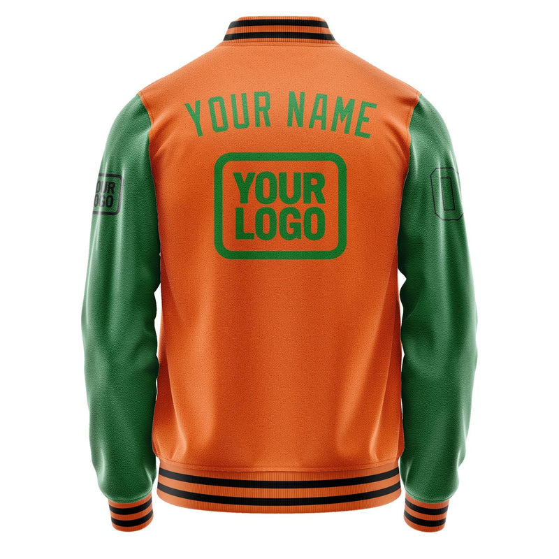 Custom Orange Emerald Green Jacket JA282824281717242417