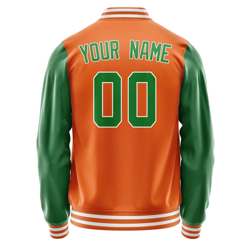 Custom Orange Emerald Green Jacket JA2828242818B31824