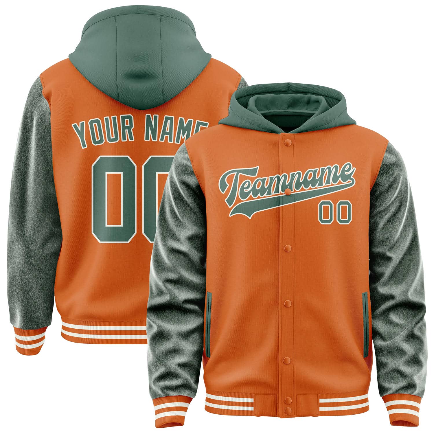 Custom Orange Blue Green Jacket