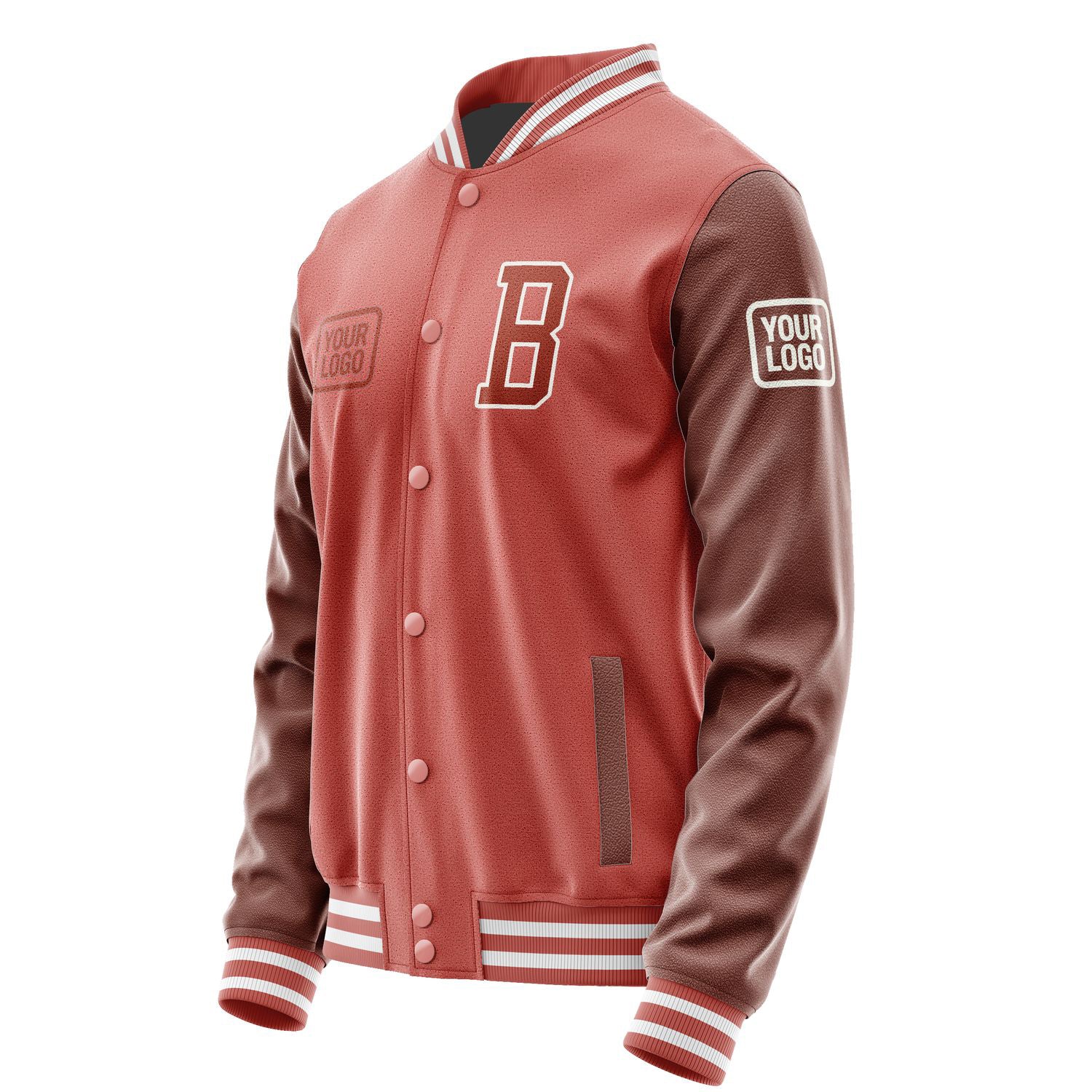 Custom Copper Rose Coral Red Jacket JA292916291818161618