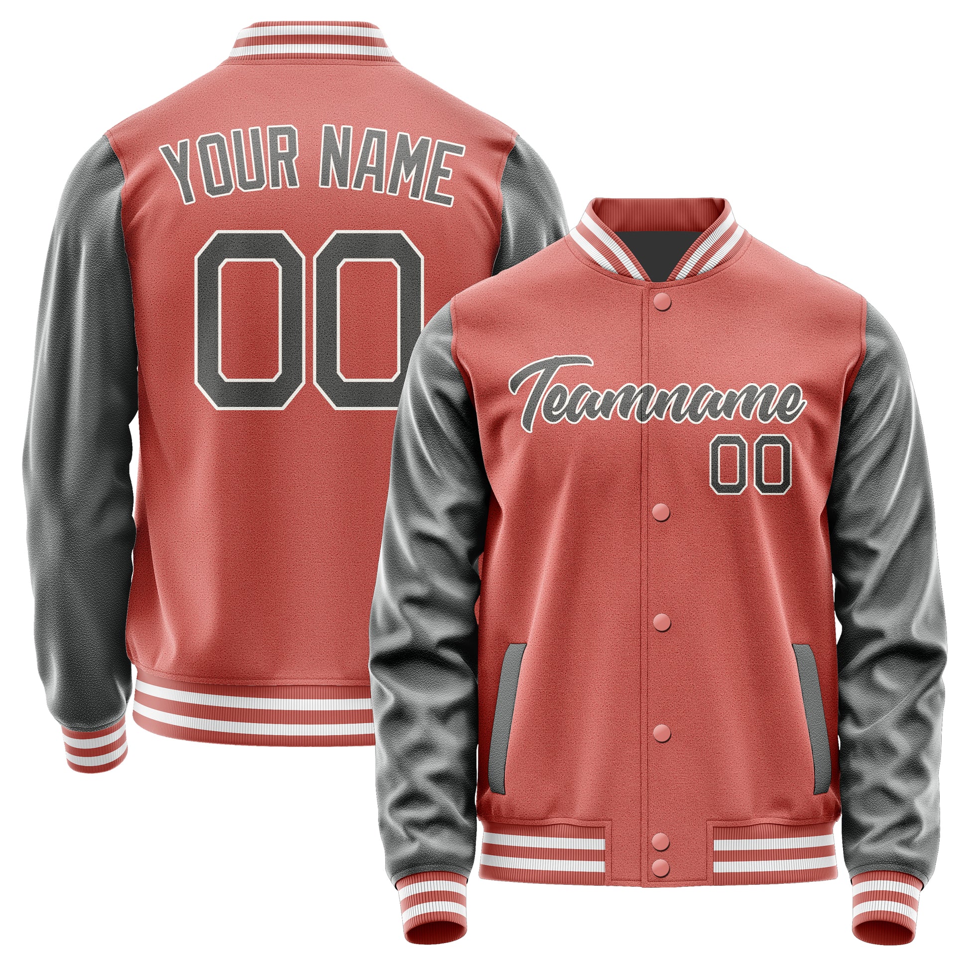 Custom Copper Rose Dark Grey Jacket JA2929202918B21820
