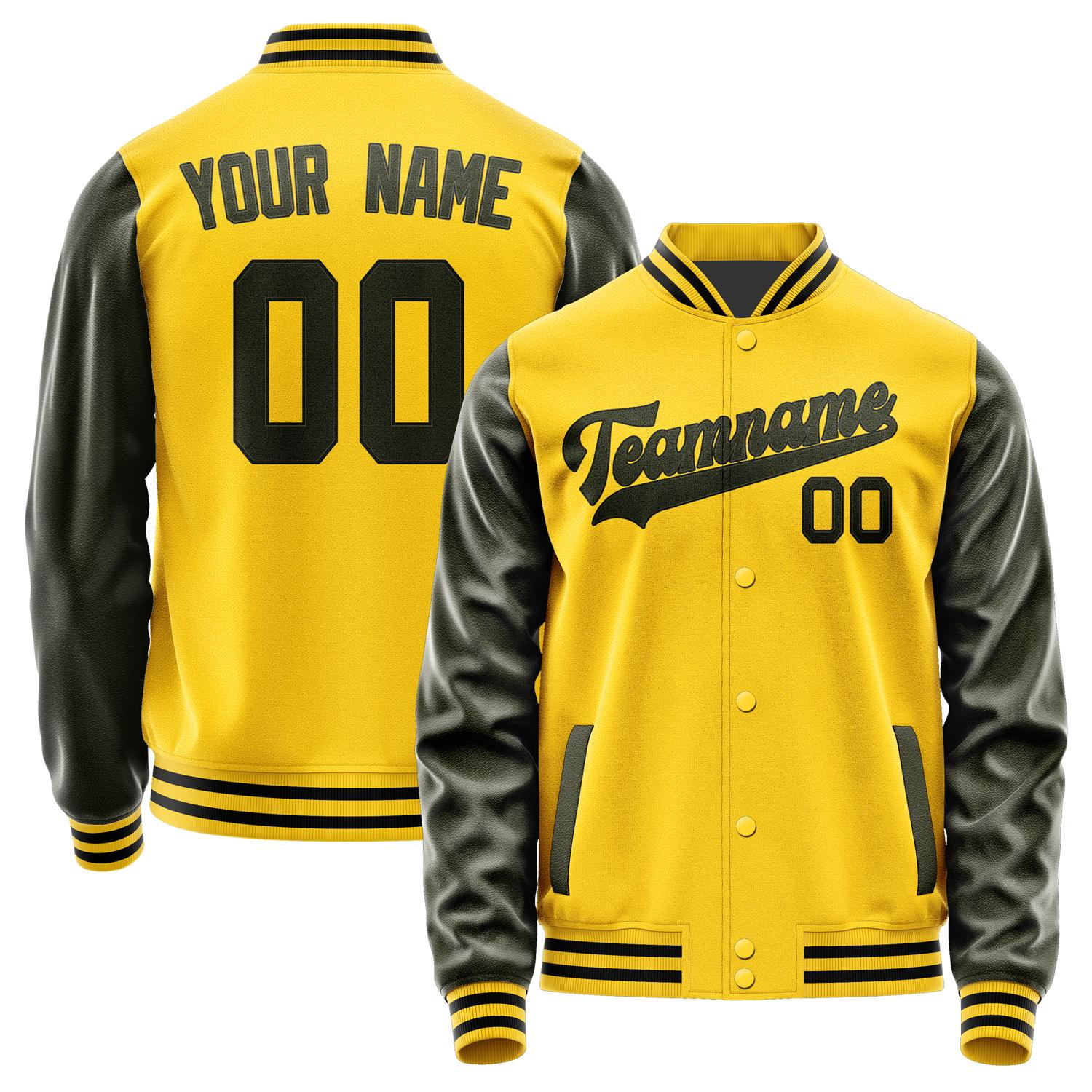 Custom Gold Olive Jacket JA3030023017B31702