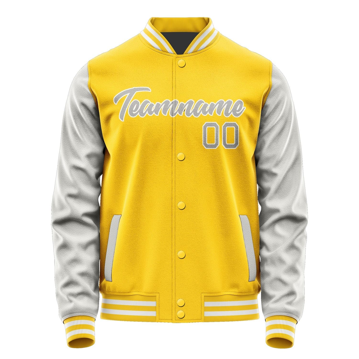 Custom Gold Gray Jacket JA3030043017B21704