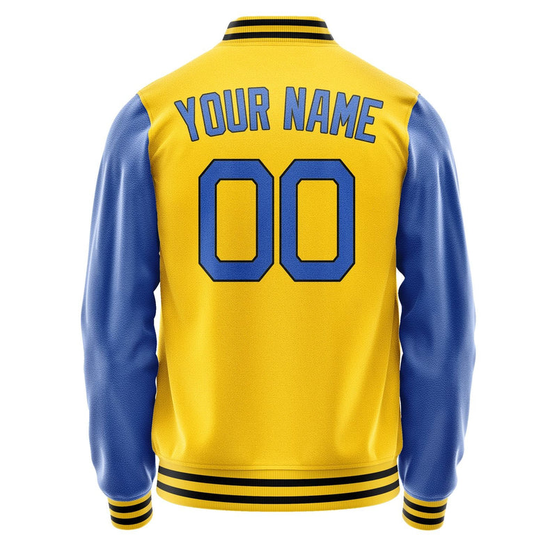 Custom Gold Light Blue Jacket JA3030083018B21808
