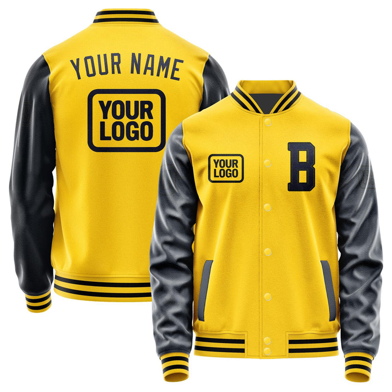 Custom Gold Navy Jacket JA303011301717111117