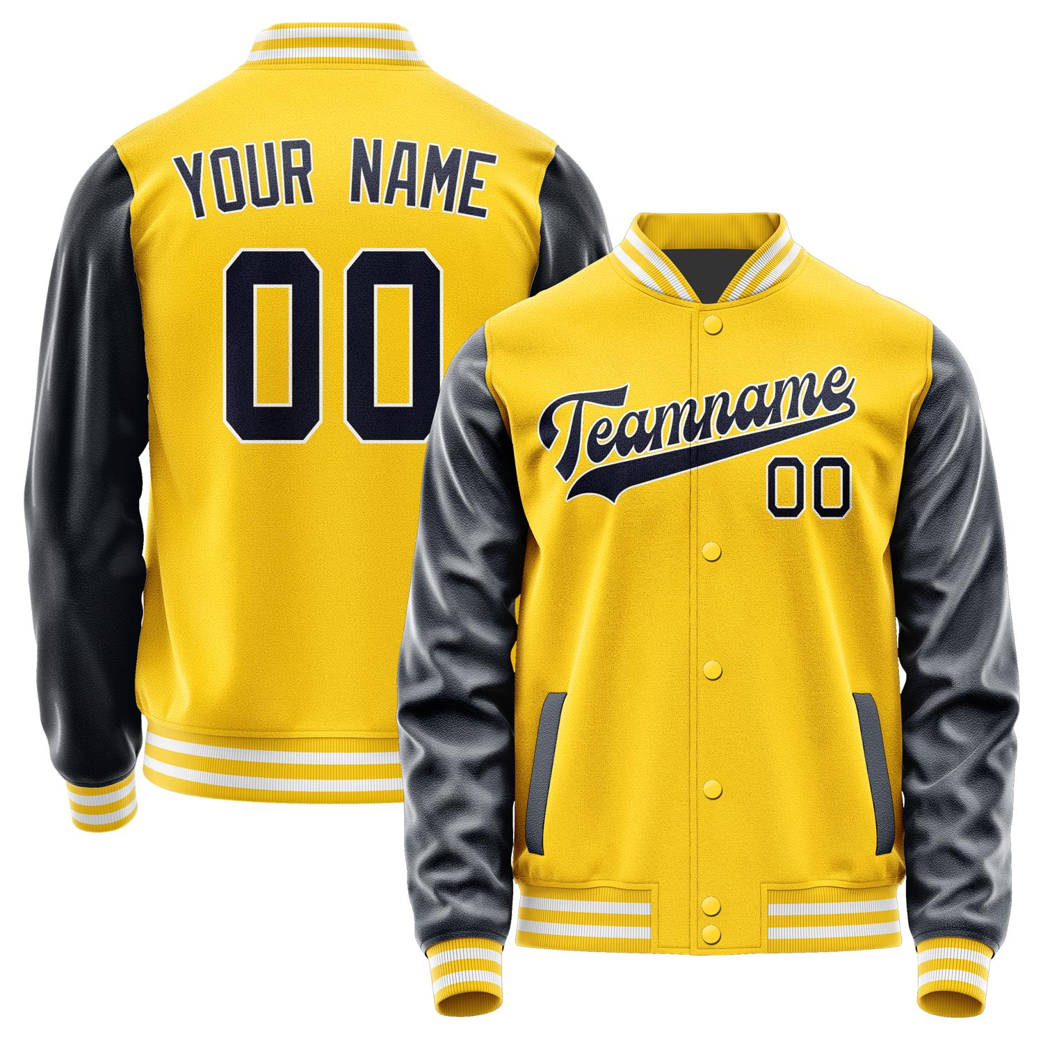 Custom Gold Navy Jacket JA3030113018B31811
