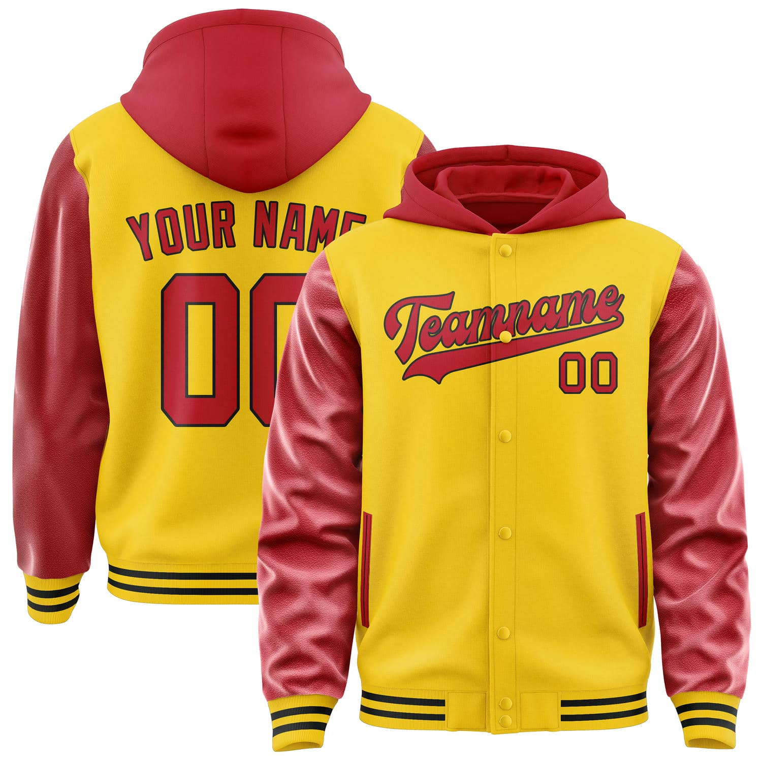 Custom Gold Red Jacket
