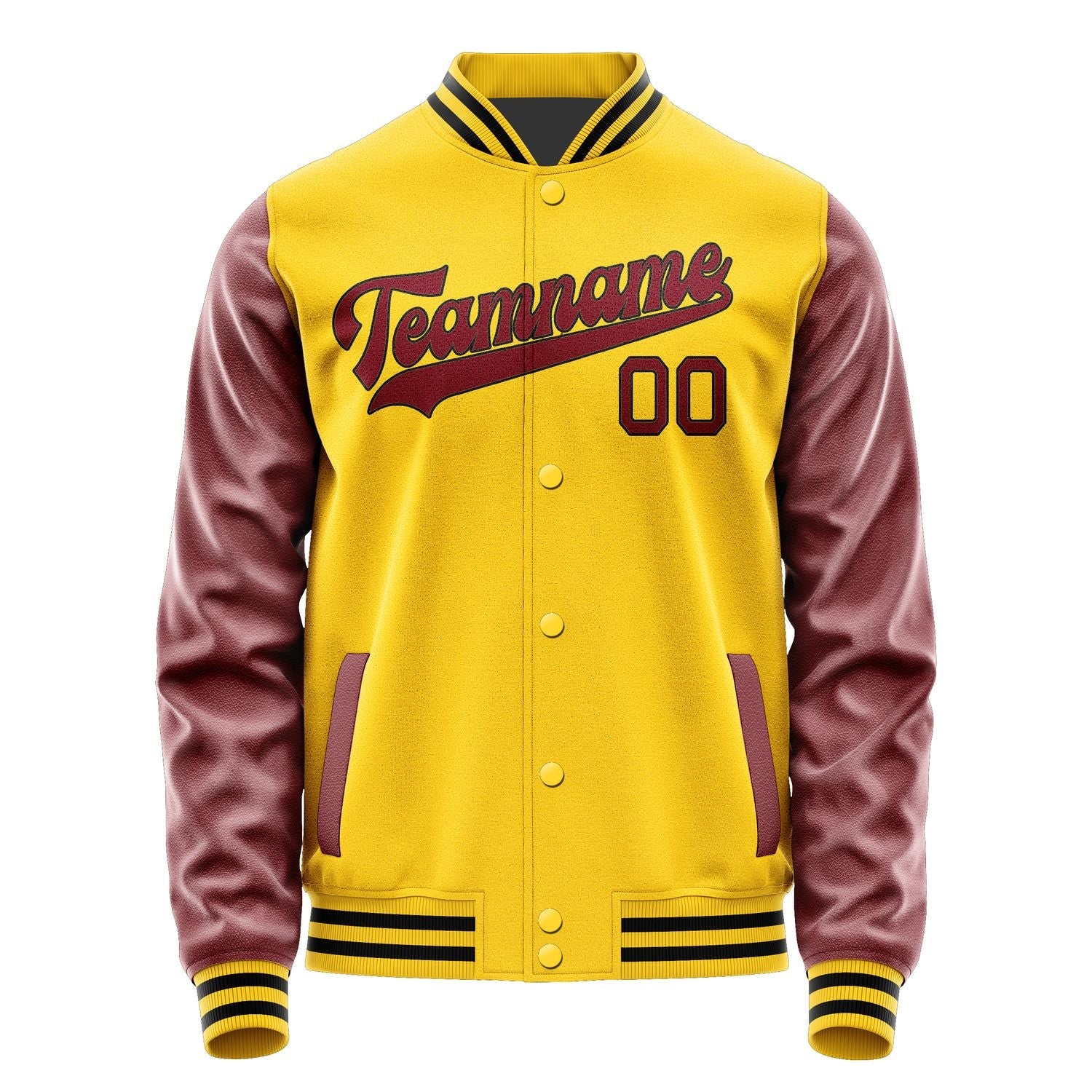 Custom Gold Crimson Red Jacket JA3030153017B31715